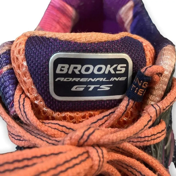 Brooks Adrenaline GTS 15 Running Shoes in Purple Blue & Orange Size 7.5 - Picture 8 of 11